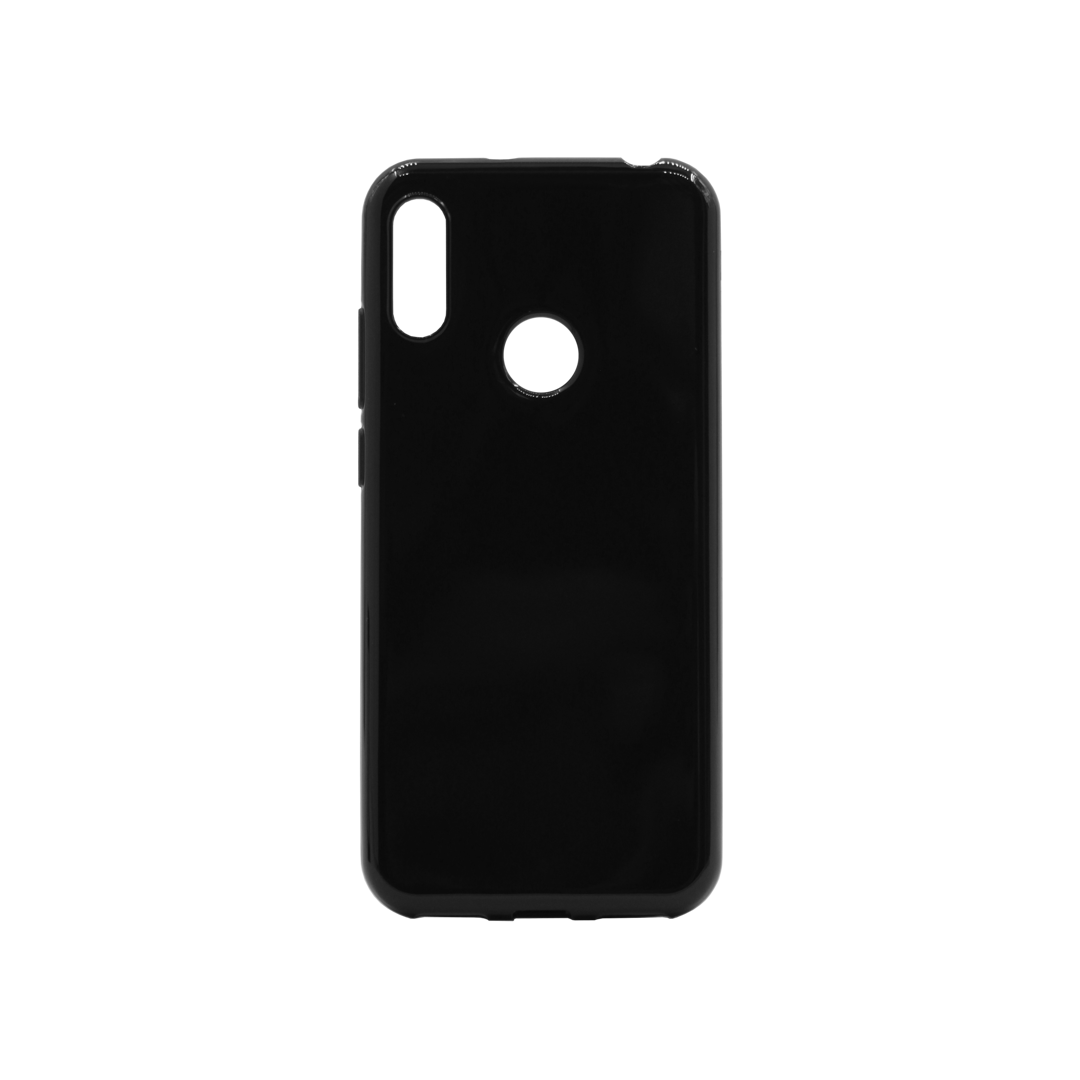 Huawei Y6 (2019) - Gumiran ovitek (TPU) - črn svetleč