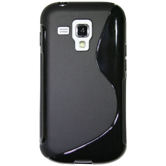 Samsung Galaxy Trend/S Duos - Gumiran ovitek (TPU) - črn SLine