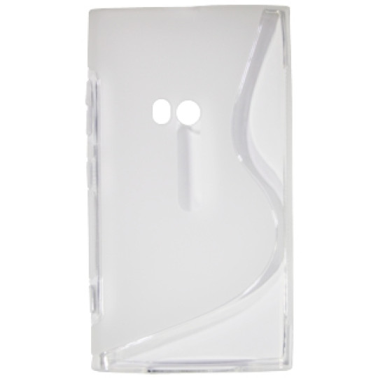 Nokia Lumia 920 - Gumiran ovitek (TPU) - belo-prosojen SLine