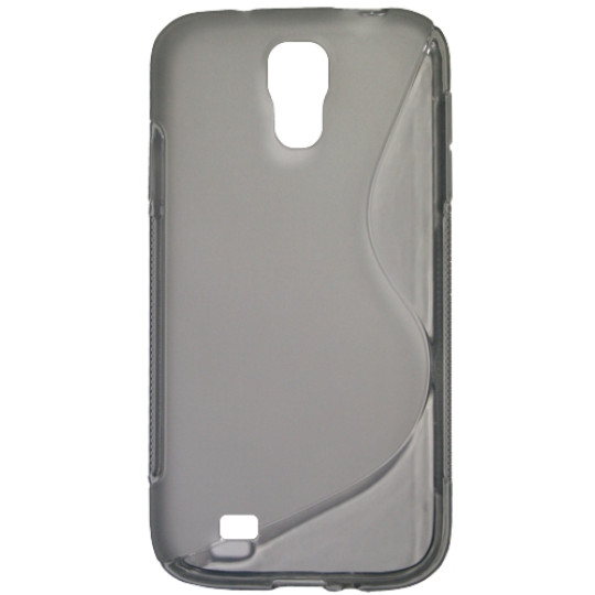 Samsung Galaxy S4 - Gumiran ovitek (TPU) - sivo-prosojen SLine