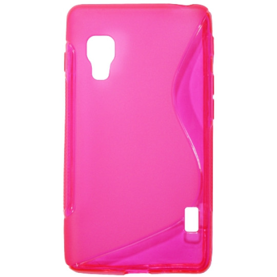 LG Optimus L5 II - Gumiran ovitek (TPU) - roza-prosojen SLine