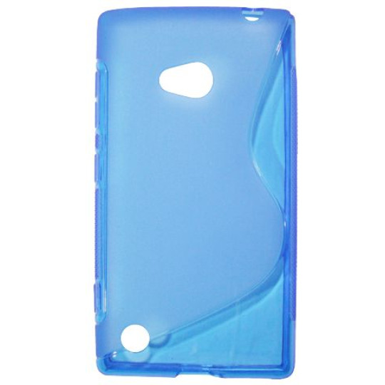 Nokia Lumia 720 - Gumiran ovitek (TPU) - modro-prosojen SLine