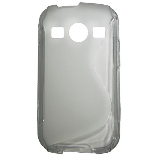 Samsung Galaxy Xcover 2 - Gumiran ovitek (TPU) - sivo-prosojen SLine