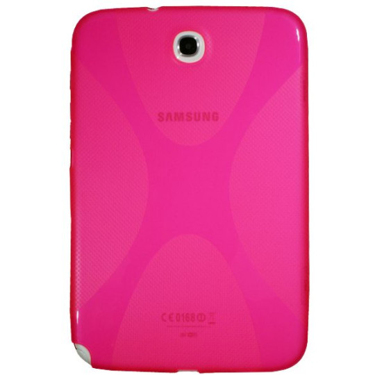 Samsung Galaxy Note 8.0 (N5100) - Gumiran ovitek (TPU) - roza-prosojen SLine