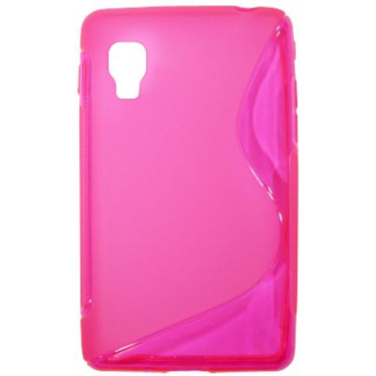LG Optimus L4 II - Gumiran ovitek (TPU) - roza-prosojen SLine