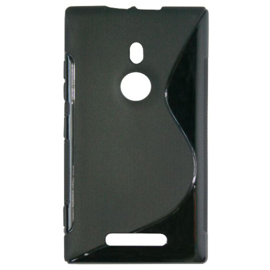 Nokia Lumia 925 - Gumiran ovitek (TPU) - črn SLine