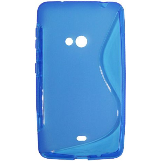 Nokia Lumia 625 - Gumiran ovitek (TPU) - modro-prosojen SLine