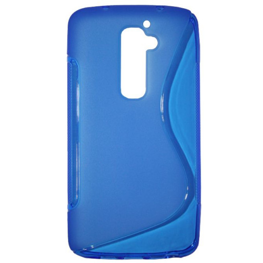 LG G2 - Gumiran ovitek (TPU) - modro-prosojen SLine