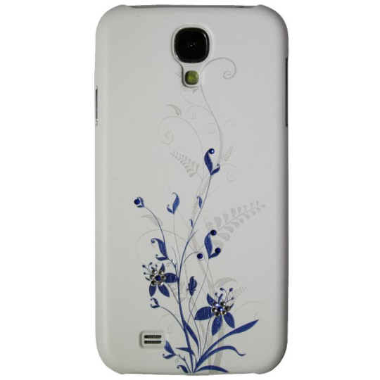 Samsung Galaxy S4 - Okrasni pokrovček (31) - FA modre rožice