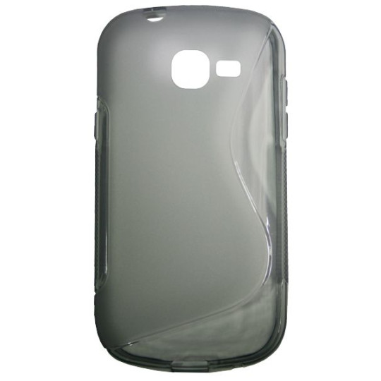 Samsung Galaxy Trend Lite - Gumiran ovitek (TPU) - sivo-prosojen SLine