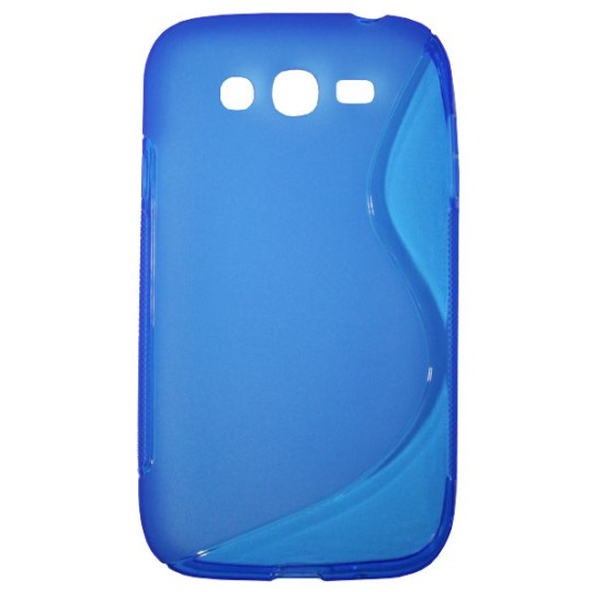 Samsung Galaxy Grand/Grand Neo - Gumiran ovitek (TPU) - modro-prosojen SLine