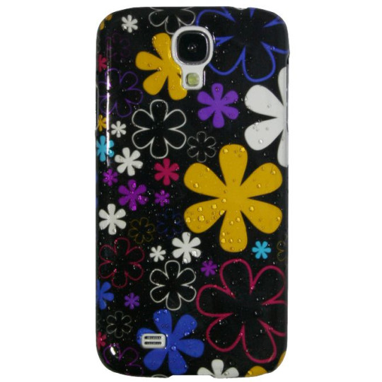 Samsung Galaxy S4 - Okrasni pokrovček (32) - A16 črn rože