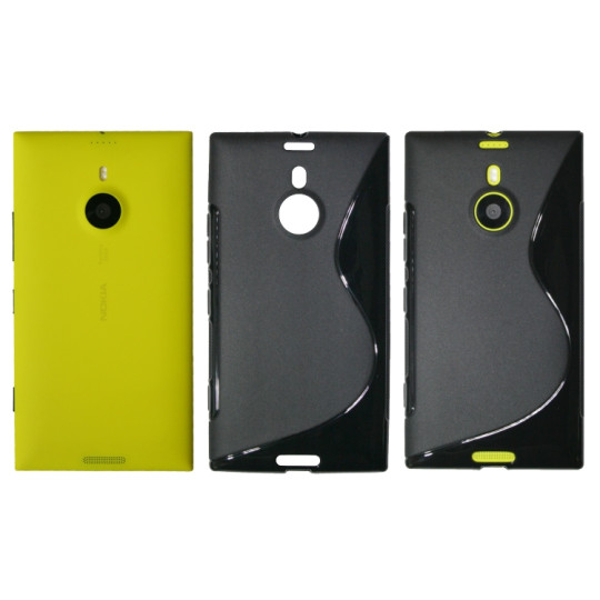 Nokia Lumia 1520 - Gumiran ovitek (TPU) - črn SLine
