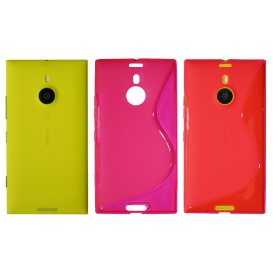 Nokia Lumia 1520 - Gumiran ovitek (TPU) - roza-prosojen SLine