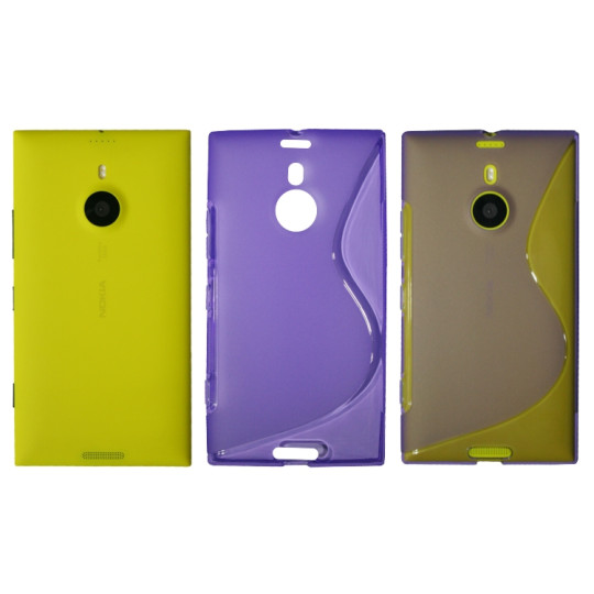 Nokia Lumia 1520 - Gumiran ovitek (TPU) - vijolično-prosojen SLine