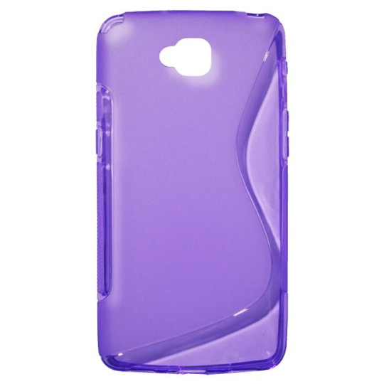 LG G Pro Lite - Gumiran ovitek (TPU) - vijolično-prosojen SLine