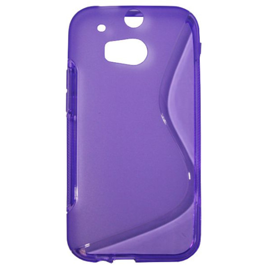 HTC One M8 - Gumiran ovitek (TPU) - vijolično-prosojen SLine