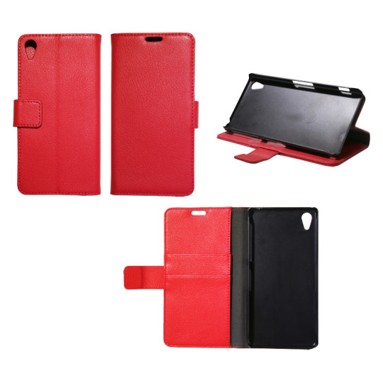 Sony Xperia Z2 - Preklopna torbica (WL) - rdeča