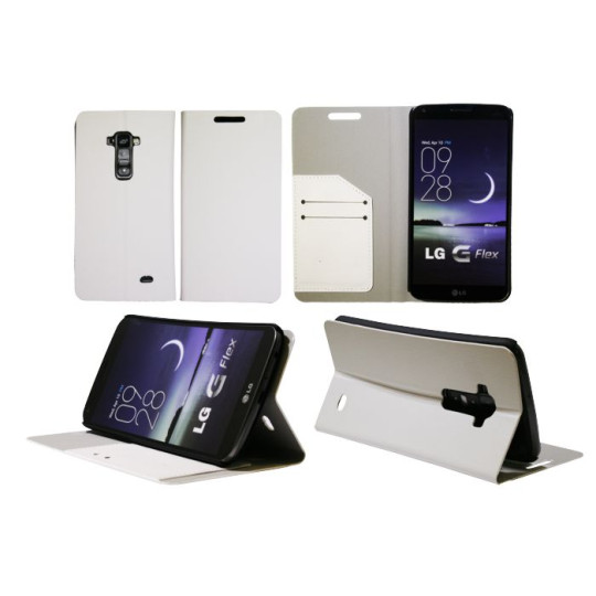LG G Flex - Preklopna torbica (HT) - bela