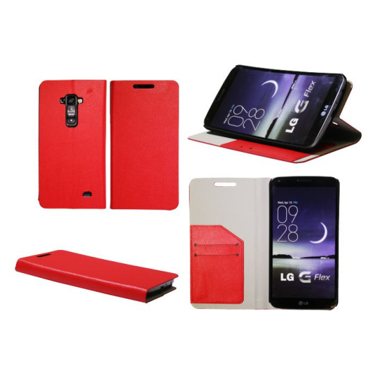 LG G Flex - Preklopna torbica (HT) - rdeča