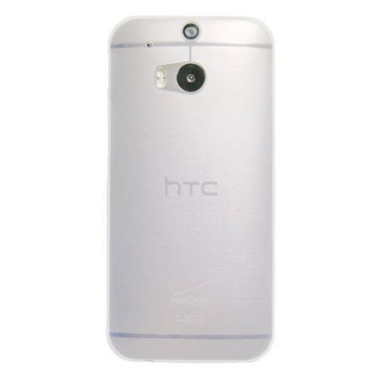 HTC One M8 - Okrasni pokrovček (16) - belo-prosojen
