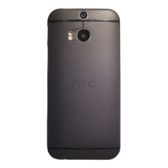 HTC One M8 - Okrasni pokrovček (16) - črno-prosojen