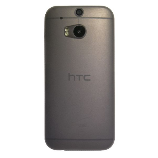 HTC One M8 - Okrasni pokrovček (16) - sivo-prosojen