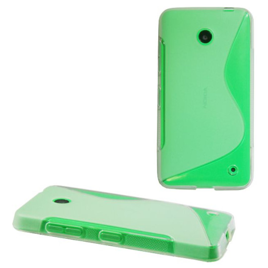 Nokia Lumia 630/635 - Gumiran ovitek (TPU) - belo-prosojen SLine