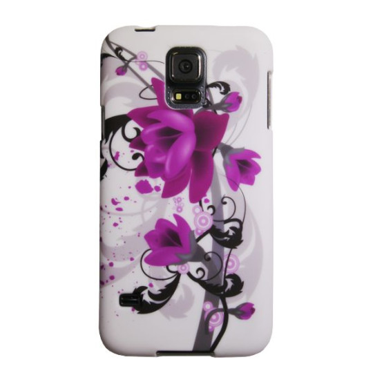Samsung Galaxy S5/S5 Neo - Gumiran ovitek (TPUP) - Water lily