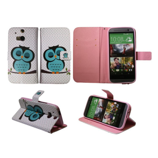 HTC One M8 - Preklopna torbica (WLGP) - Blue owl