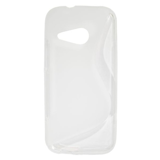 HTC One Mini 2 - Gumiran ovitek (TPU) - belo-prosojen SLine