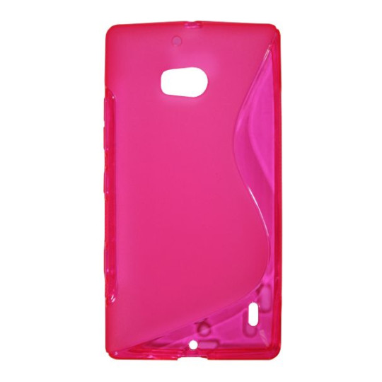 Nokia Lumia 930 - Gumiran ovitek (TPU) - roza-prosojen SLine