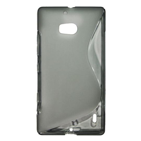Nokia Lumia 930 - Gumiran ovitek (TPU) - sivo-prosojen SLine