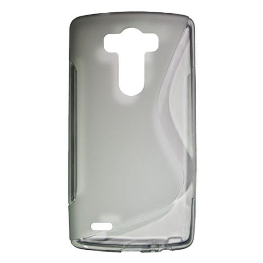 LG G3 - Gumiran ovitek (TPU) - sivo-prosojen SLine