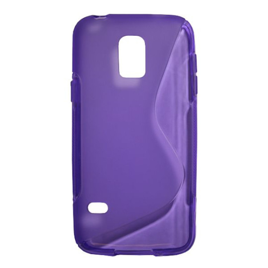 Samsung Galaxy S5 Mini - Gumiran ovitek (TPU) - vijolično-prosojen SLine