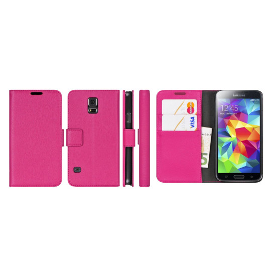 Samsung Galaxy S5 Mini - Preklopna torbica (WL) - roza