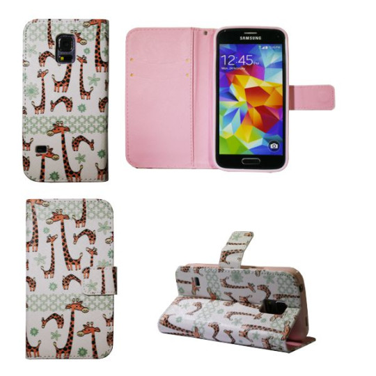 Samsung Galaxy S5 Mini - Preklopna torbica (WLGP) - Giraffe