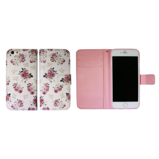 Apple iPhone 6Plus/6SPlus - Preklopna torbica (WLGP) - Flowers