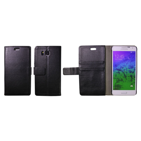Samsung Galaxy Alpha - Preklopna torbica (WL) - črna