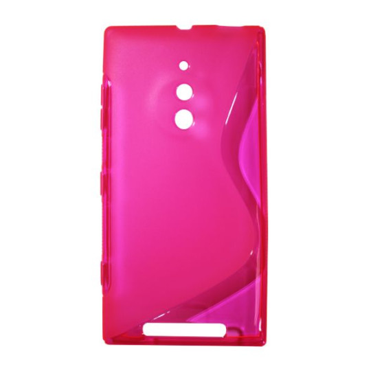 Nokia Lumia 830 - Gumiran ovitek (TPU) - roza-prosojen SLine