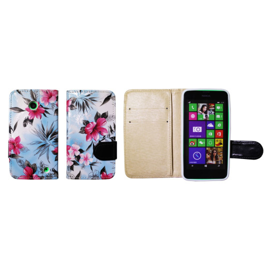 Nokia Lumia 630/635 - Preklopna torbica (64) - modra