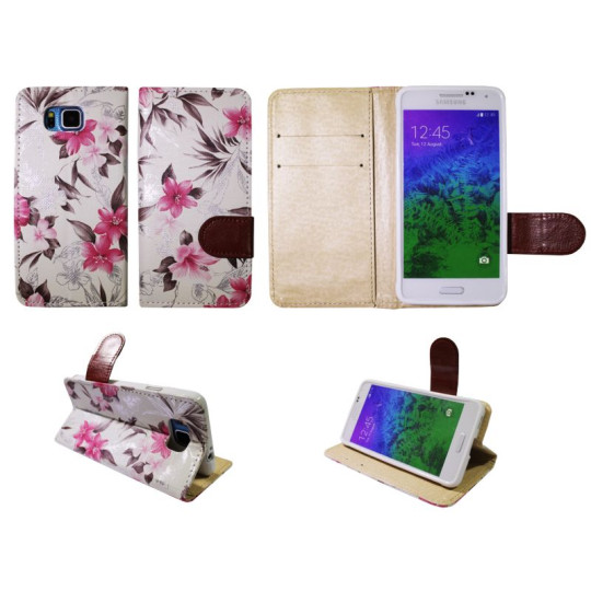 Samsung Galaxy Alpha - Preklopna torbica (64) - bela