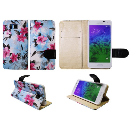 Samsung Galaxy Alpha - Preklopna torbica (64) - modra