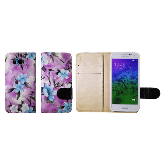 Samsung Galaxy Alpha - Preklopna torbica (64) - vijolična