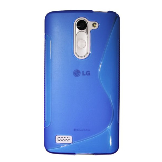 LG L Bello - Gumiran ovitek (TPU) - modro-prosojen SLine