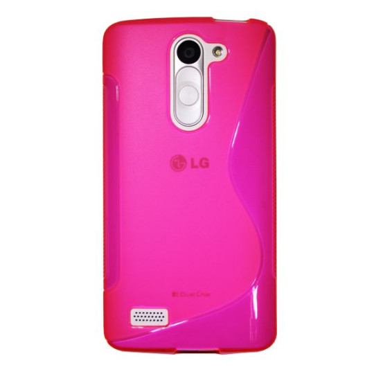 LG L Bello - Gumiran ovitek (TPU) - roza-prosojen SLine