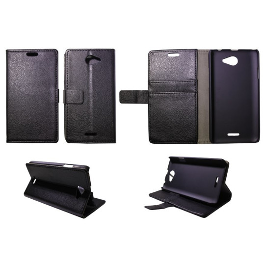 HTC Desire 516 - Preklopna torbica (WL) - črna