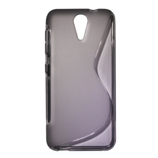 HTC Desire 620 - Gumiran ovitek (TPU) - sivo-prosojen SLine
