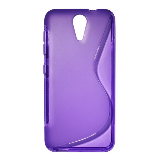 HTC Desire 620 - Gumiran ovitek (TPU) - vijolično-prosojen SLine