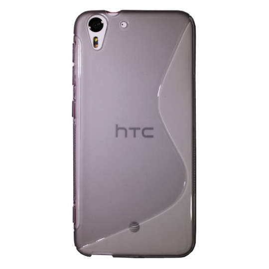 HTC Desire Eye - Gumiran ovitek (TPU) - sivo-prosojen SLine